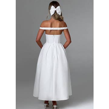 Elegant Off-Shoulder A-Line Gown